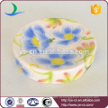 YSb50011-01 azul flor banheiro acessório sabão prato detentores e tumbler